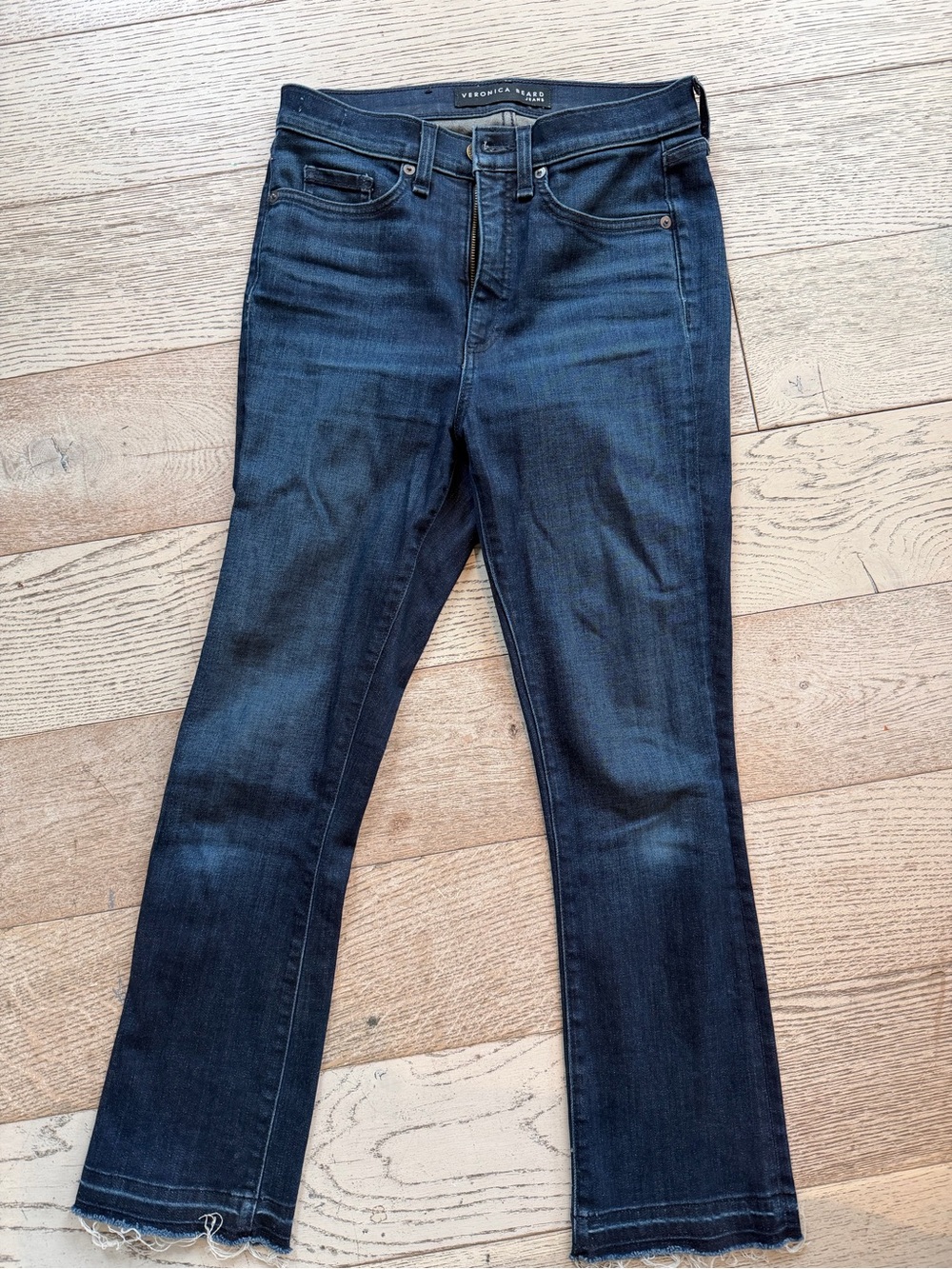Veronica Beard Dark Blue Flare Jeans